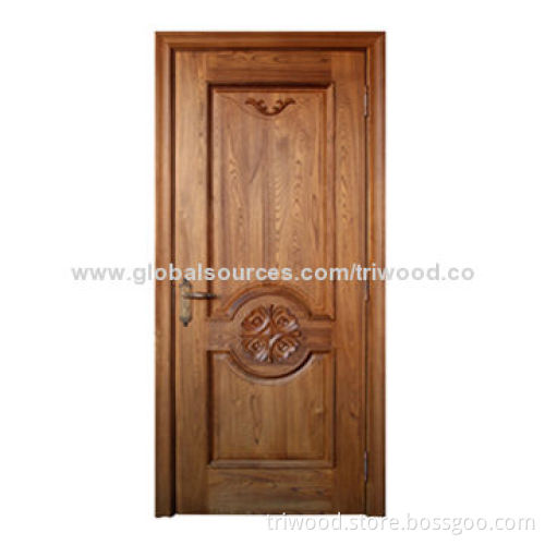 Laminated Wooden Door with Timber Core and Eco-friendly Stain and Varnish
